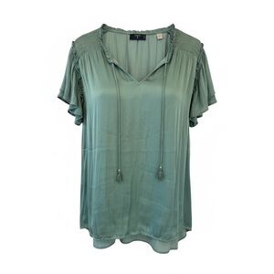 T Tahari Plus Size Green Top